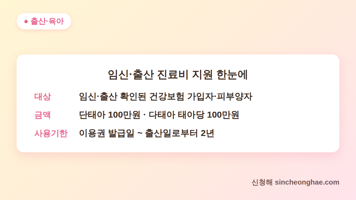 국민행복카드 신청 방법 요약 - 대상·금액·사용기한